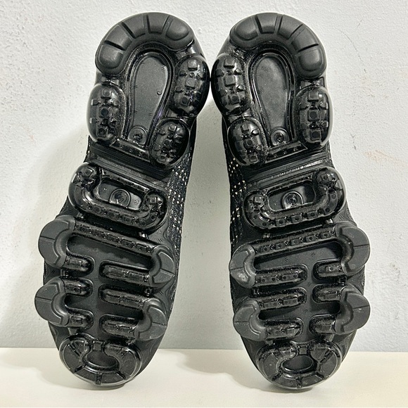 Nike Air VaporMax Flyknit 3 GS “Black Gold” Women’s Size 8.5 Kids 7Y Sneakers - Picture 7 of 9